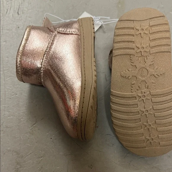 Jumping Beans Shiny Gold  Kids Boots - Picture 3 of 4